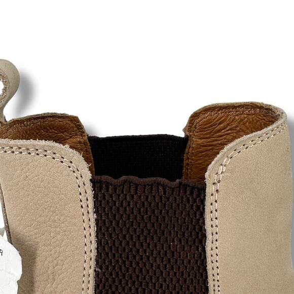 Hari Mari Leather Chelsea Boots Womens Size 6 Sand Pull On - Picture 3 of 10